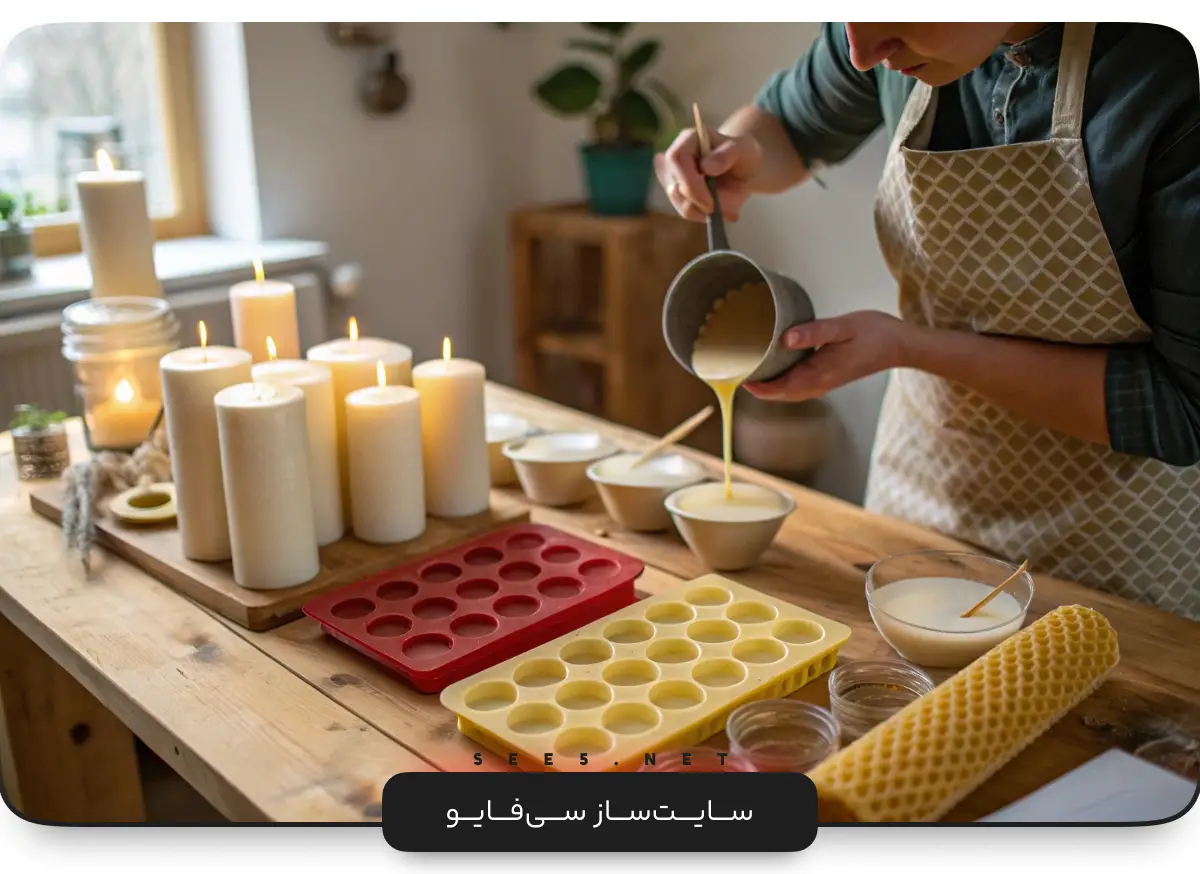 ساخت شمع-پردرآمدترین شغل های آزاد
