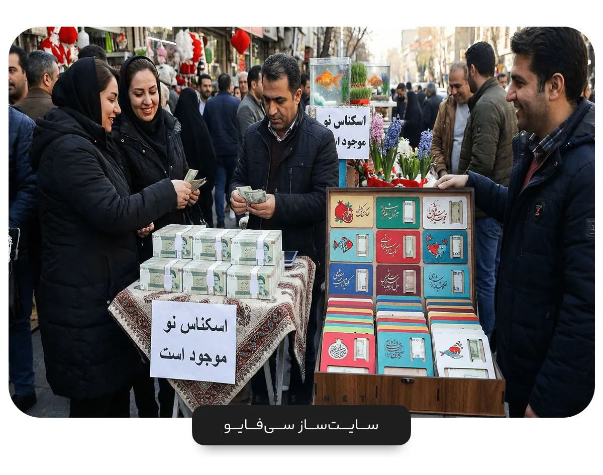 بازار داغ فروش اسکناس نو و طراحی کارت‌های هدیه فانتزی؛ از جذاب‌ترین ایده های پولساز شب عید در روزهای پایانی اسفند.
