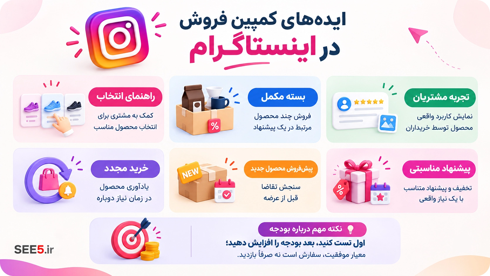 ایده کمپین اینستاگرام | سی فایو